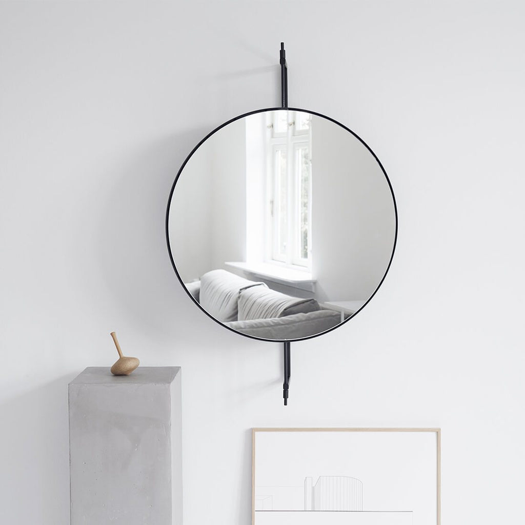 kristina dam studio black hallway mirror minimalistic design